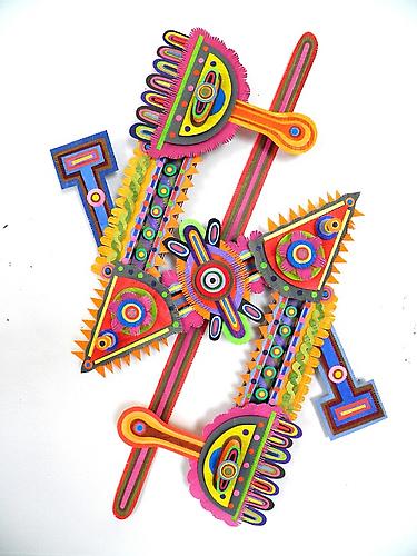 Illumine, 2011
paper, acrylic, gator board and glue
24 x 14.5 x 3 inches