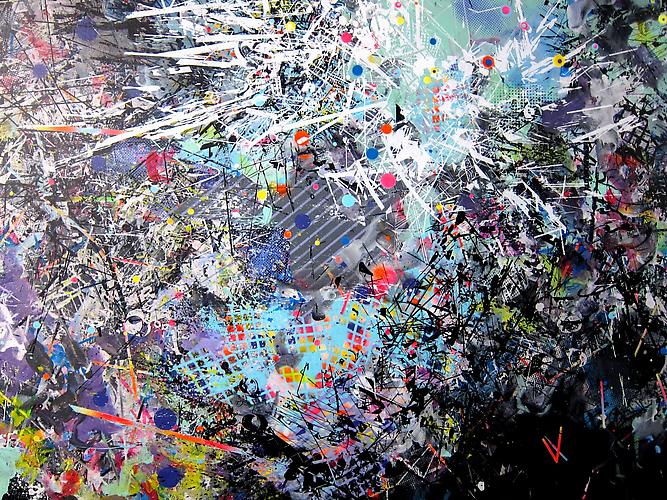 Information (detail), 2012
acrylic and mixed media on canvas
60 x 72 inches