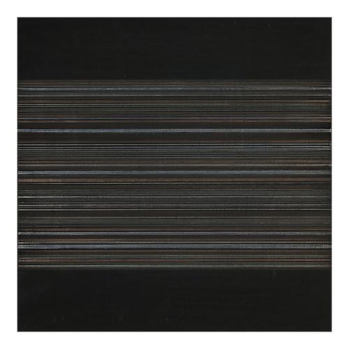 Interlunar Vibrations XVI, 2012
Silver, gold, tin point and acrylic on wood
12 x 12 inches