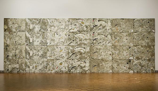 Jedediah Caesar, 2007 
Dry Stock 
Urethane resin, polyster resin, pigment, aluminum, titanium, wood, and mixed media
Installation View: Whitney Biennial 2008, Whitney Museum of American Art, New York, NY