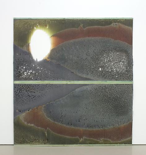 Jedediah Caesar
|_*____|
|      | 2010 
2 panels, each: 37 1/2 x 70 3/8 x 1/2 inches