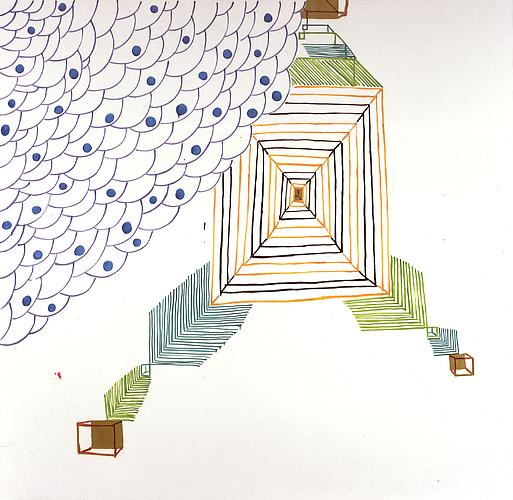 Joanne Greenbaum
Untitled 1996 
64 x 66 inches
oil on canvas