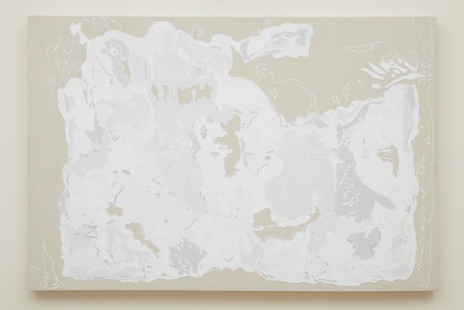 Untitled (Poster Shred MTA I), 2011
Acrylic on Canvas
32 x 48 inches