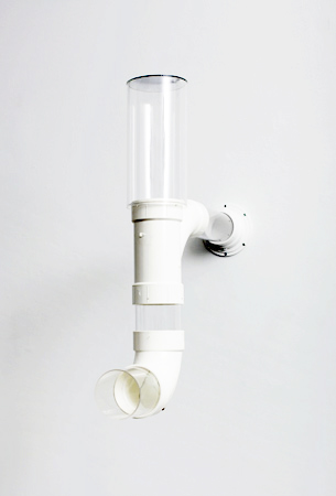  PVC Periscope , 2003-4, PVC, mirror, wire, dimensions variable