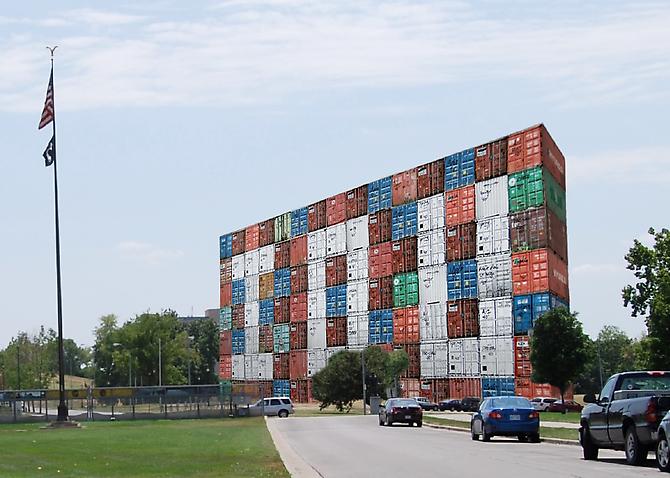 John Salvest, Artist’s rendering of IOU/USA on site in Memorial Hill Park facing the Federal Reserve Bank of Kansas City. August, 2011.