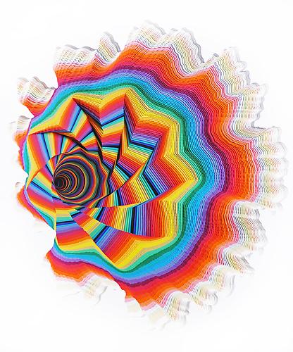 Whole, 2012
Hand-cut acid-free paper, foam board, glue
3 x 3 x 3.5 ft
Piece can be altered to fit in a box or corner