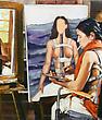 The Daily Pic - Brush meets movie camera: Joe Fig paints Hollywood's vision of artists