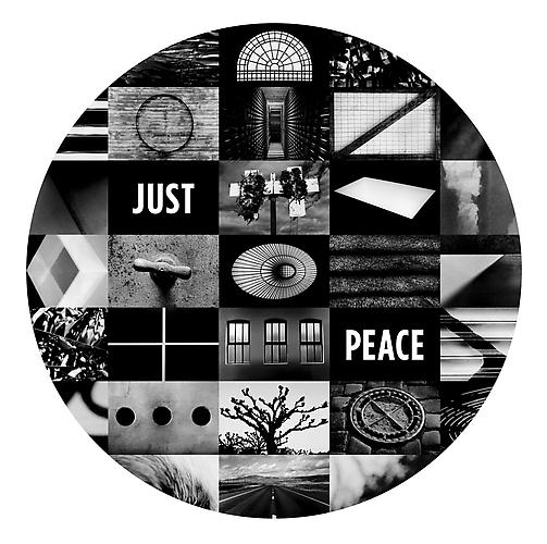 JUST PEACE, 2011
Archival digital pigment print
Edition of 10
Image:  44.5 x 43.25 inches; Framed: 46.5 x 45.25 inches