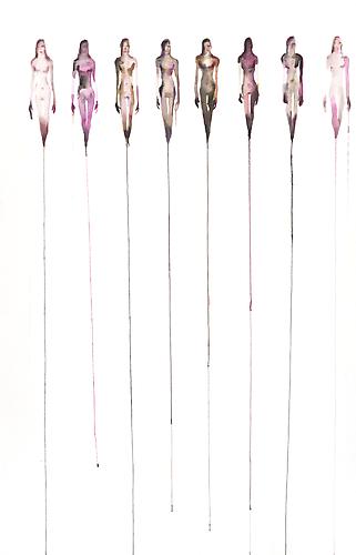 Black Tangents (2012)
Watercolor On Paper
59h x 40w in (149.86h x 111.76w cm)
