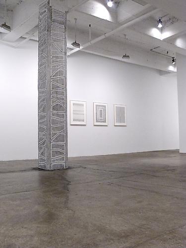 Up and Around, 2011
Graphite on cement
Site specific drawing