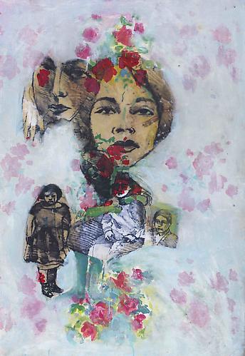 Forough 2011
Mixed media on fabric
55 x 53 in / 140 x 135 cm