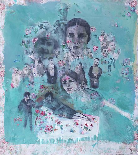 In the Garden   2011
Mixed media on Fabric
68.9 x 80.71 in / 175 x 205 cm