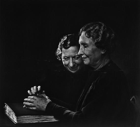 Helen Keller With Polly Thompson
1948
gelatin silver print