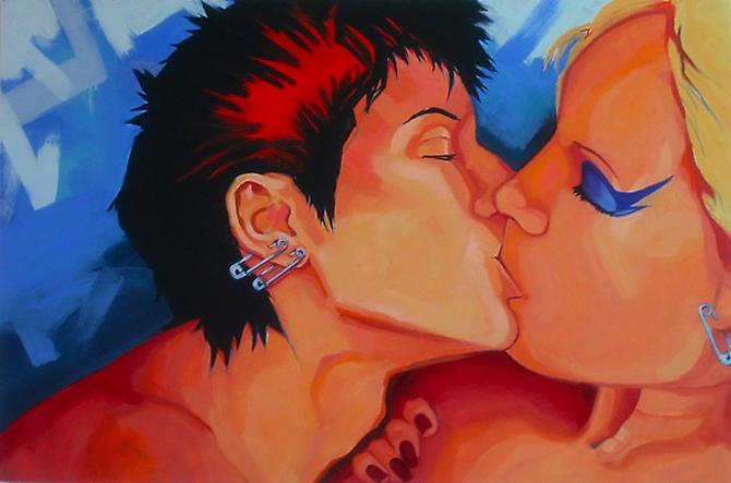 Kiss II, 2006
Oil on canvas
48 x 72 inches