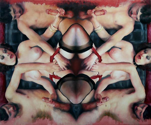Maria Kreyn
 Fractal Sex 
Oil on linen
36 x 30 inches