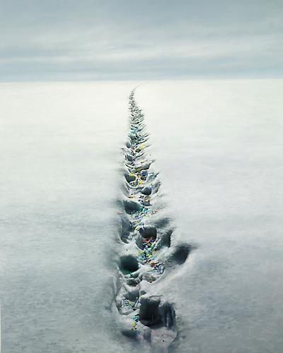  Ten Steps , 2007, oil on canvas, 60 x 48 inches