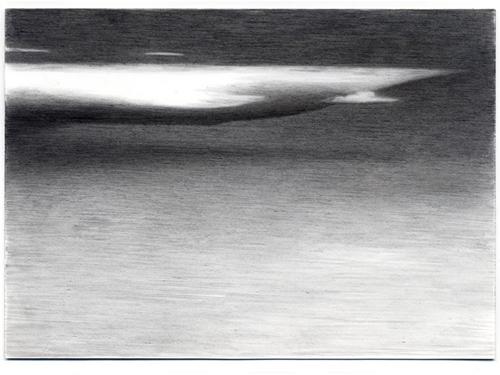  Florida Cloud , 2005, pencil on Yupo, 5 x 7 inches