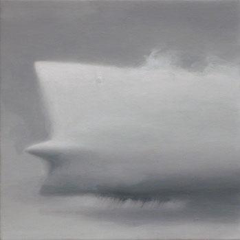  Cadillac Cloud , 2006, oil on linen 6 x 6 inches