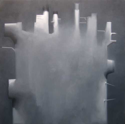  Rig #3 , 2007, oil on linen, 48 x 48 inches