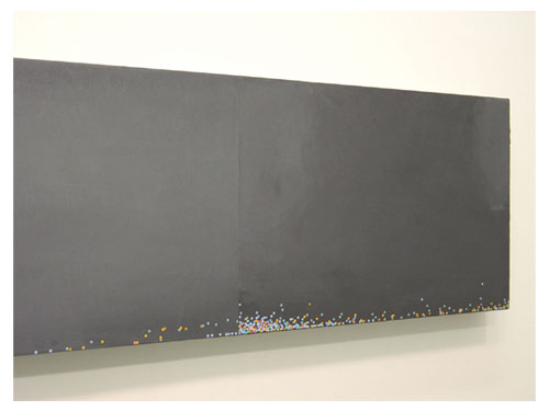  Untitled , 2002, oil on canvas, 17 x 108 inches, (detail)