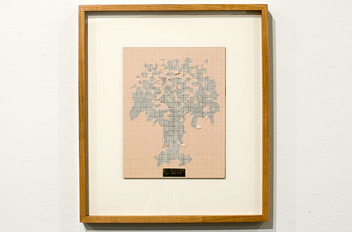 Luis Camnitzer, 2010, Utopiary, Ink and mixed media on paper,
11 x 8.5 inches (18 x 15.5 inches framed)