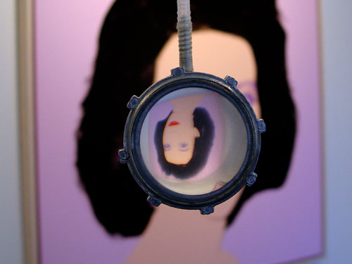  Camera Less Video , 2001, electrical conduit, lens, Plexiglas, size variable