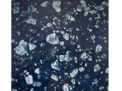  Ice , 2006, oil on linen, 48 x 48 inches