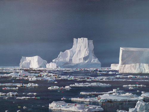  Iceberg , 2006, oil on canvas, 48 x 66 inches