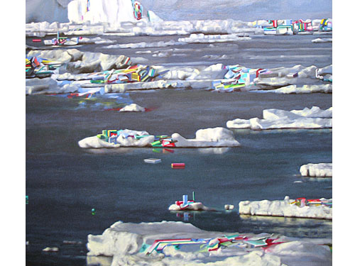  Iceberg (detail) , 2006, oil on canvas, 48 x 66 inches