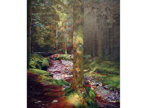  Gorten Glen Forest Park , 2006, oil on canvas, 56 x 48 inches