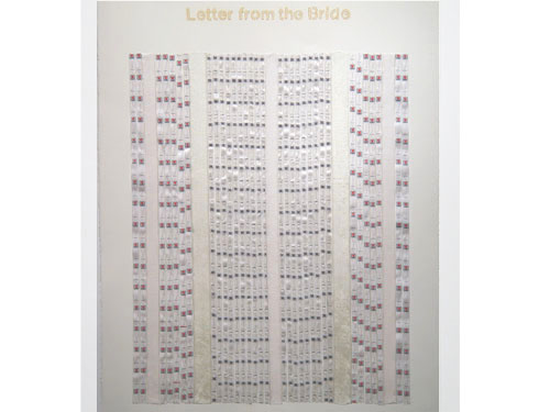  Letter From the Bride #52 , 1996, mixed media on paper, 30 x 22.5 inches