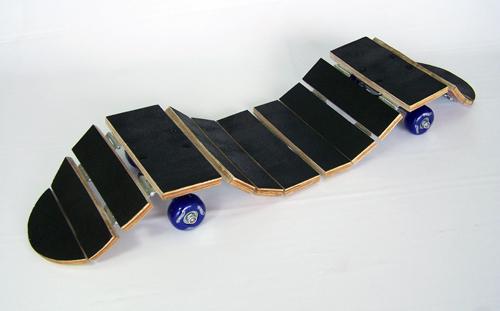  Patineta Flexible I , 2008, wood, steel and plastic, 30 x 8 x 3.5 inches