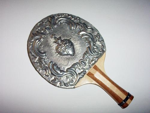  Raqueta , 2008, wood and aluminum