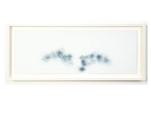  Brief Notes on the Art and Manner of Arranging One’s Books, George Perec , 2006, teflon mounted on museum board, 9 x 21 inches (13.75 x 23.75 inches)