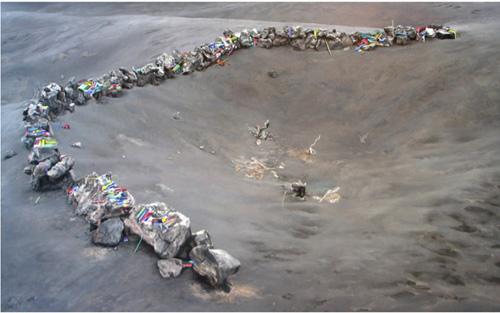  Undercutting Lopez , 2006, oil on canvas, 24 x 38 inches