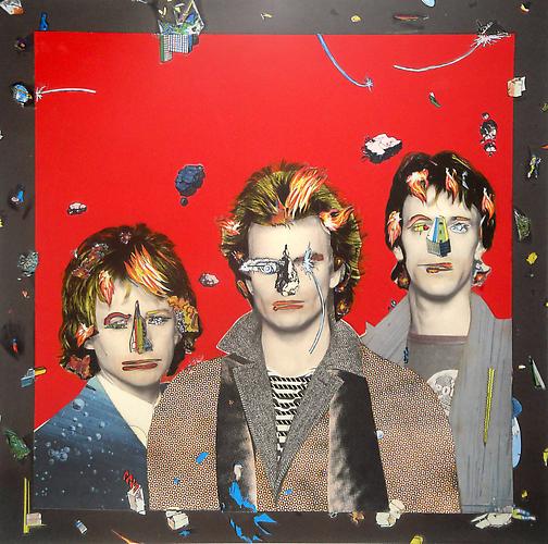 Lou Beach
Police, c. 1980
Mixed media collage
Album cover illustration for The Police; 18.25 x 18 inches