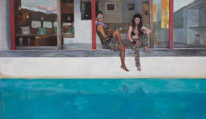 Lavender Bandana, 2010 - 2011
Oil on canvas
28 x 48 inches