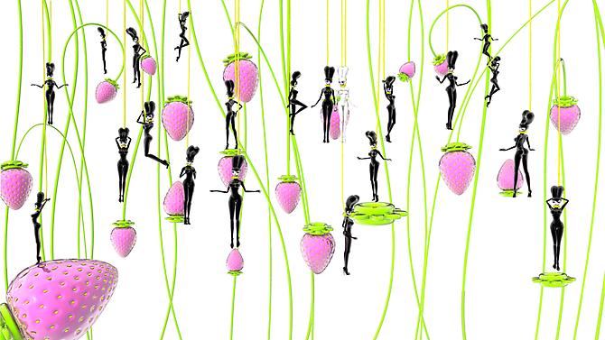 Hye Rim Lee
still from  Strawberry Garden , 2011
3d animation, stereo sound
2'42" loop