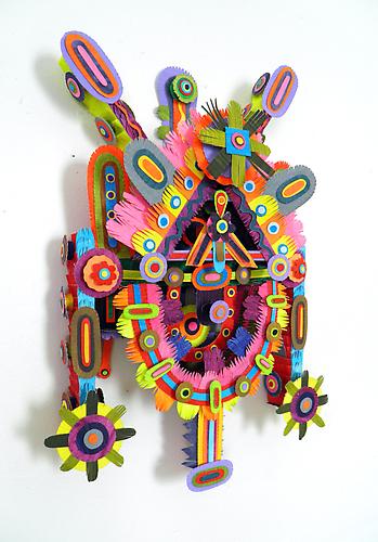 Lil' Orphist, 2010
paper, acrylic, gator board and glue
13.5 x 10 x 3 inches; 15.5 x 11.5 x 3.75 inches mounted