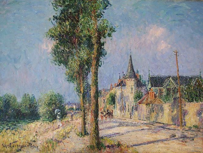 SOLD
Le Quai de Pothuis, Pontoise, 1905
Oil on canvas, 21 ½ x 28 ¾ inches  (54.6 x 73 cm)
Signed and dated lower  left: G Loiseau 1905