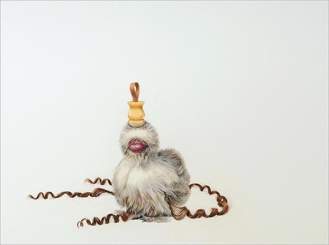 Love Bird #8, 2005
Colored pencil on paper
18 x 24 inches
