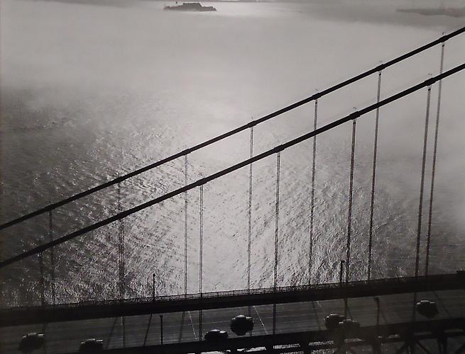 San Francisco Golden Gate Bridge, Alcatraz in Distance
1948
gelatin silver print
