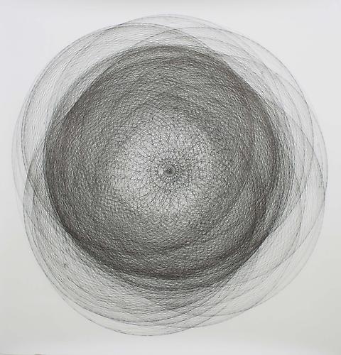 Massimo Bartolini
Until It Breaks 2007 
59.06 x 59.06 inches 
ink on paper