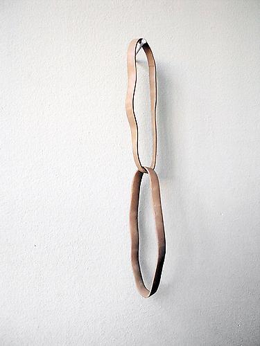  Hooped (doubled) , 2012, oil on clay, 2.5 x 0.6 x 0.25 inches