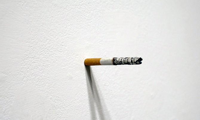  Untitled (Cigarette) , 2012, oil on clay
