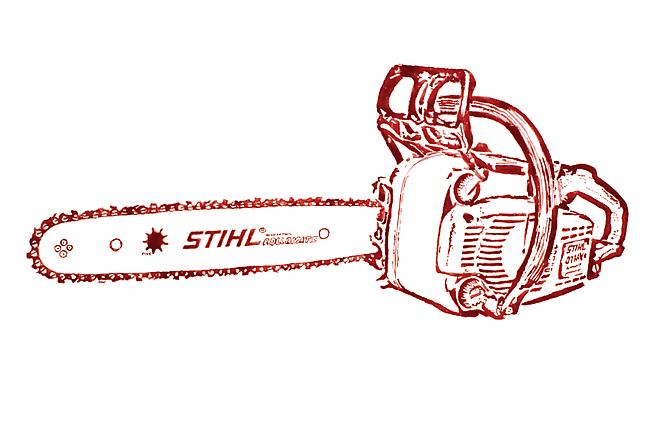 Vik Muniz (Chainsaw, from “Pictures of Stage Blood,” 2003), 2009 
Digital type RA-4 print 
Edition of 10
16 x 20 inches