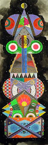 Titan 3, 2011
mixed media on paper
40 x 13 inches