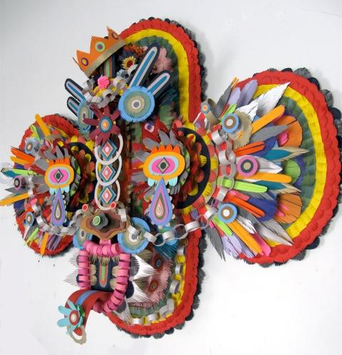 Seeker, 2010
cut paper, bristol board, and glue
28 x 32 x 8 inches