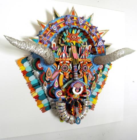 Babooma, 2010
cut paper, bristol board, and glue
36 x 36 x 10 inches