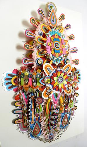 Onenes, 2010
cut paper, bristol board, and glue
40 x 27 x 6 inches